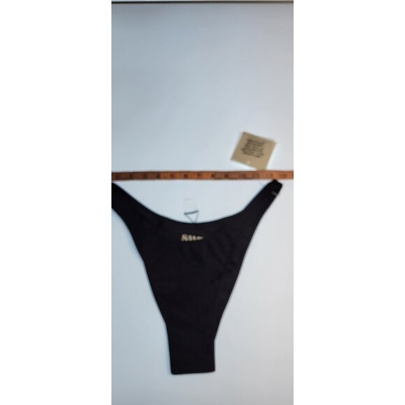 SAME Los Angeles Bottom Swim  Womens Solid 90s Size L Black - Picture 4 of 8